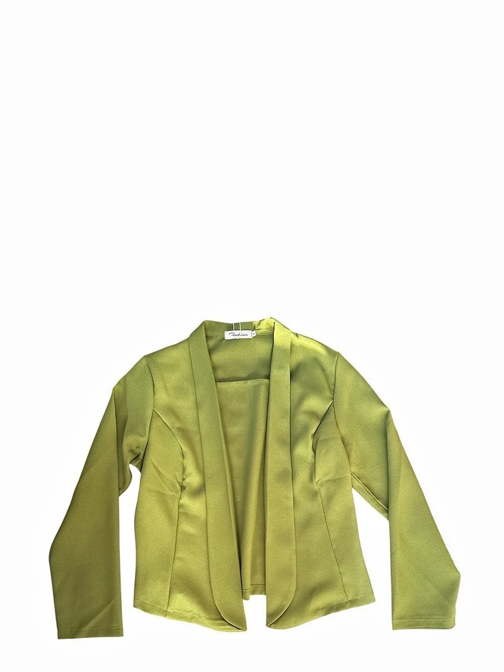 Fashion Women's Green Open Front Blazer Size XL NWT